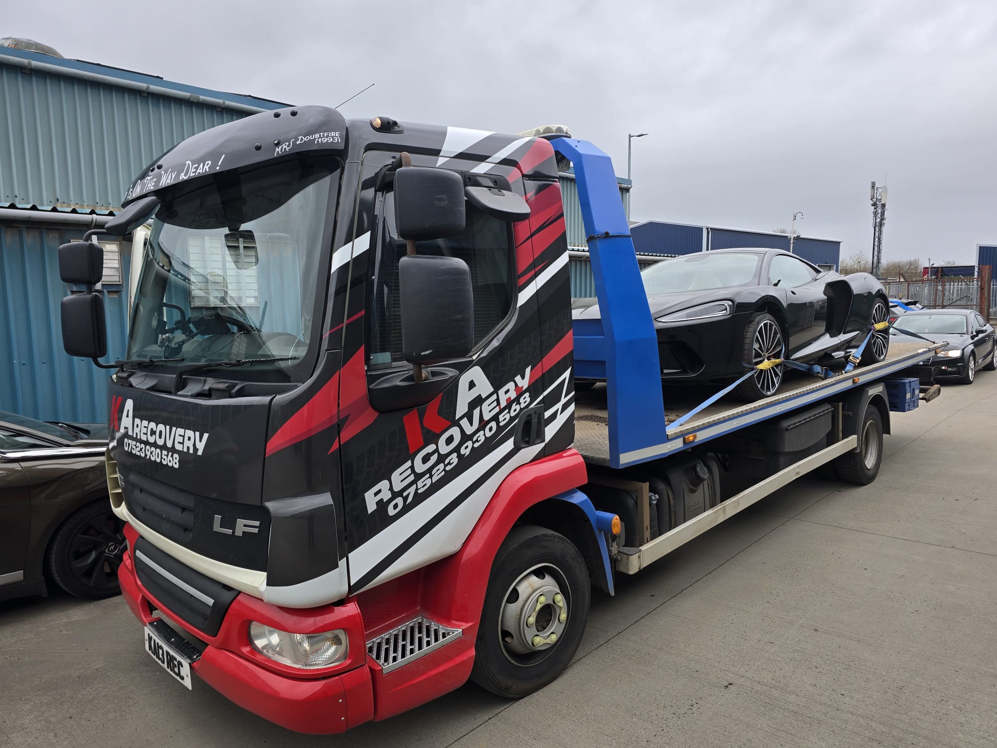 KA Recovery truck ready for a call-out
